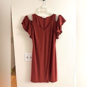 Prelude Rust Mini Dress in M